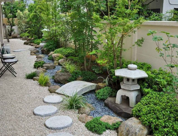 Desain Rumah dengan Halaman Batu Koral